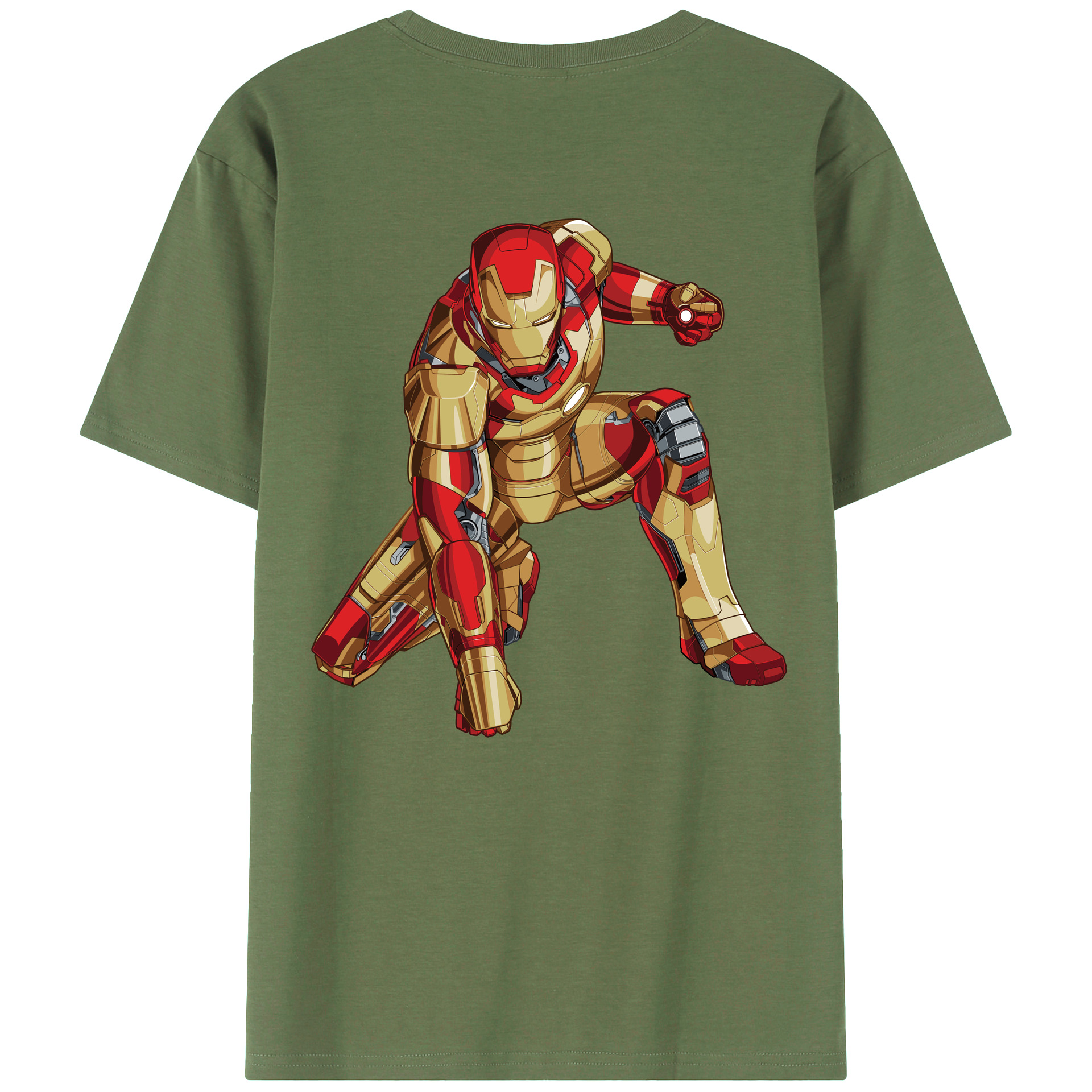 （画像用） アベンジャーズ The Avengers 綿100％ メンズ半袖Tシャツ（バックプリント） 通気性